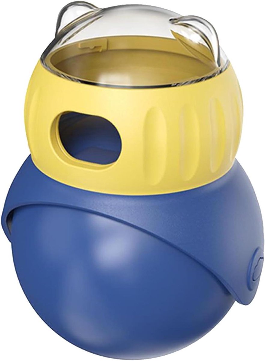 Katten traktatie bal - Voer dispenser speelgoed - Mentale stimulatie - Slow feeder ontwerp