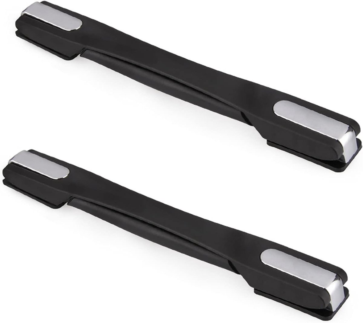 2 stuks reservegrepen voor koffer, vervanging voor koffergreep, reservegreep voor bagage, voor dozen, koffers, bagage, gereedschapskoffers, zwart, 22,5 cm, modern, zwart., 22.5 cm, Modern