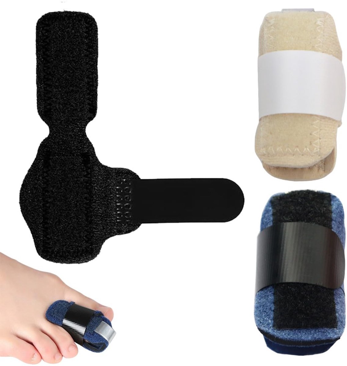 3 stuks hammerteen correctie teenbeschermer, hammerteen gladmaker, klauwteen correctie, teengladmaker voor hammerteen, teenbescherming, voor het uitlijnen en ondersteunen van de tenen