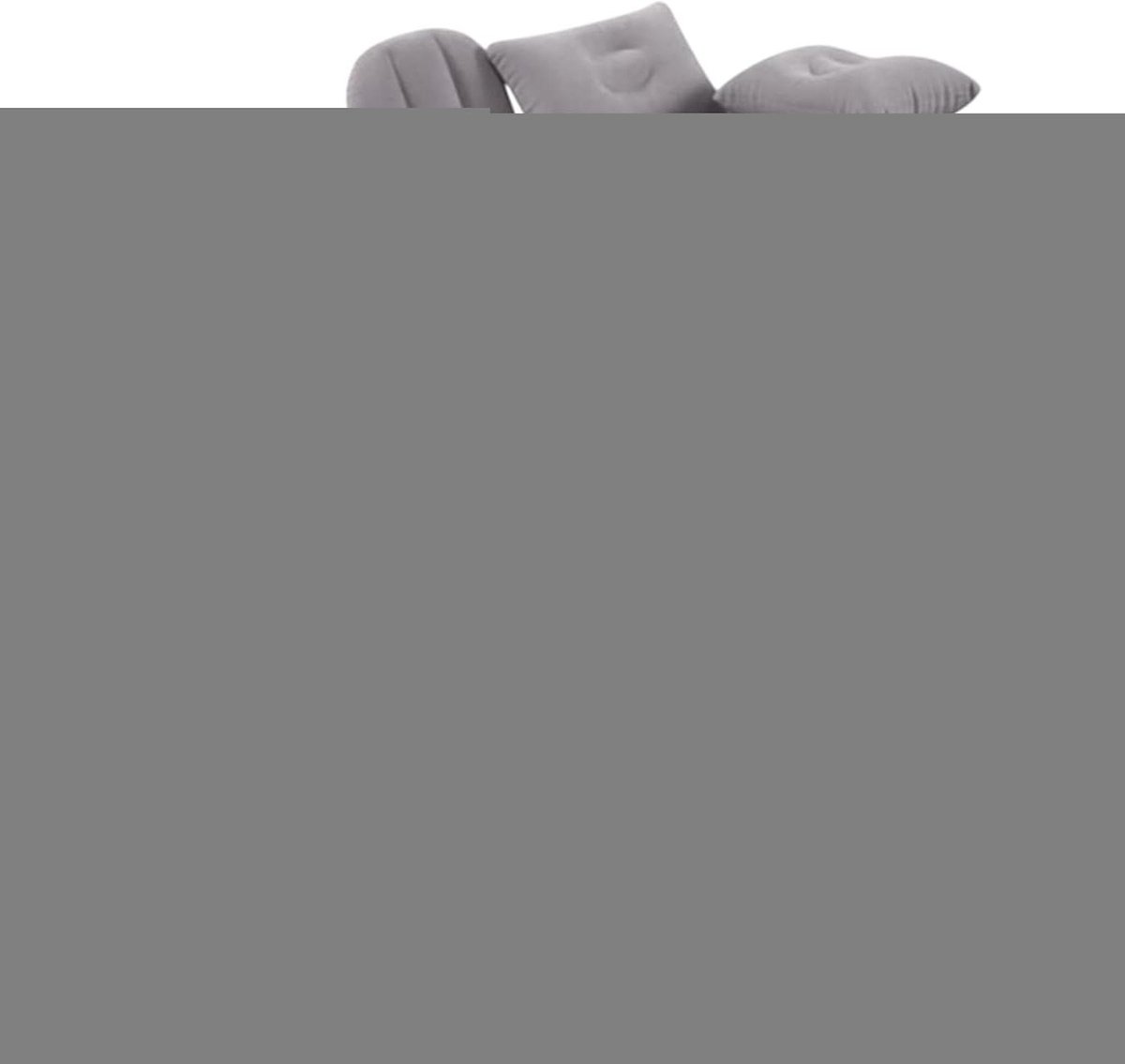 Opblaasbare Auto Matras - Reis Slaapmat - Kamperen en Reizen - Niet-slip Ontwerp - 135x70 cm - Grijs
