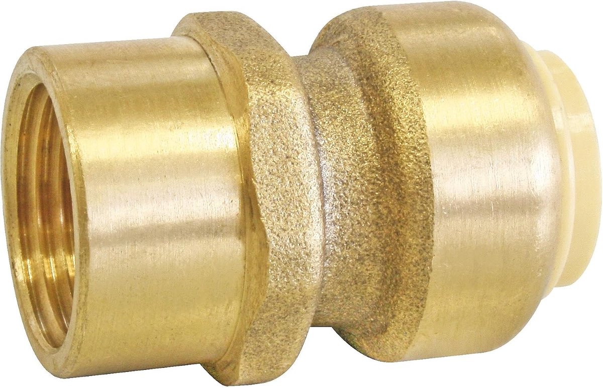 FOR YOU 3540730013996 Bussenlijst PushFit 18-3/4 messing koppeling voor koperen buizen of PEX of meerlaags Ø18 Clip-Female 20/27, None