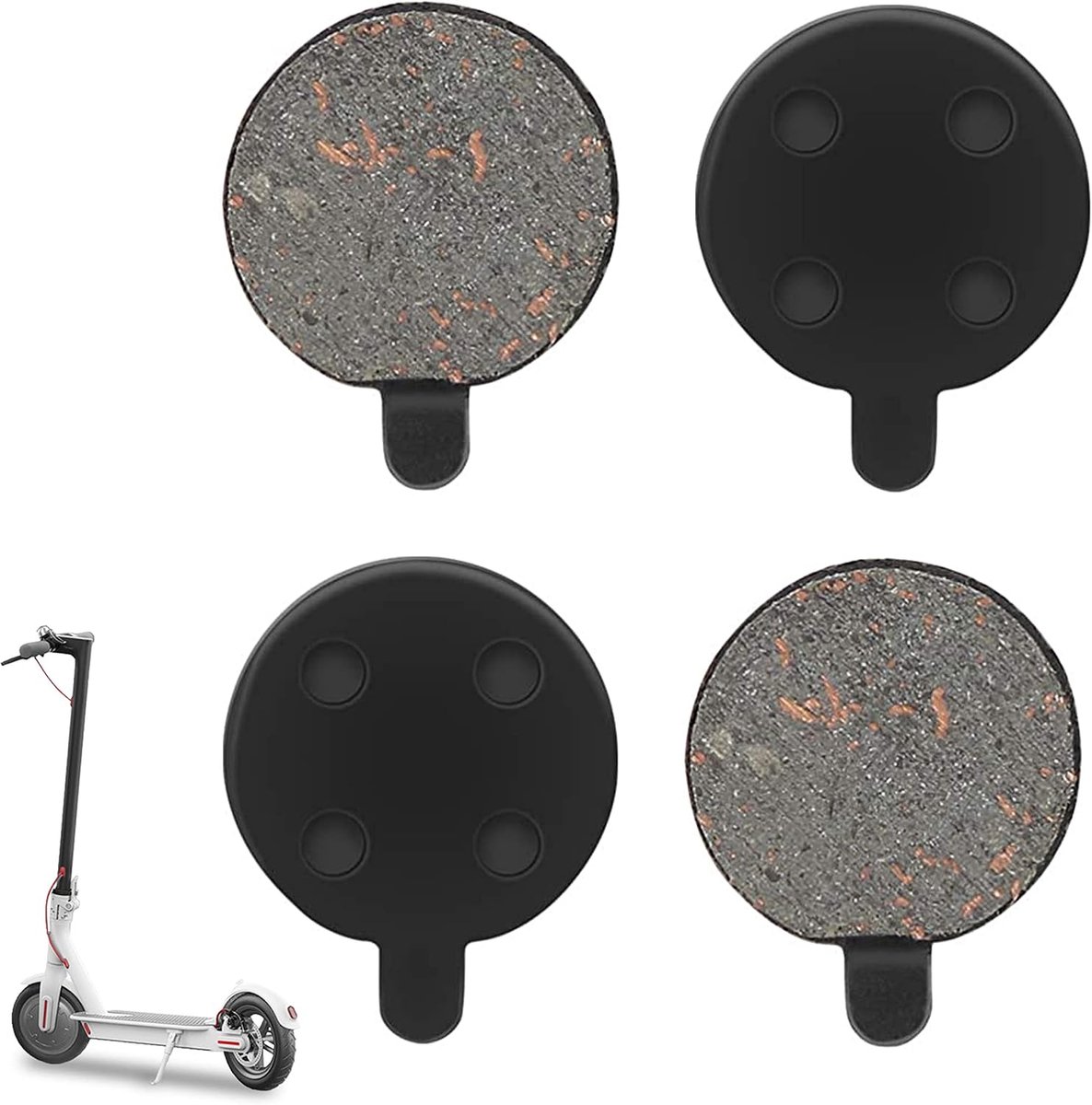 Set van 4 remblokken voor scooter, 4 stuks, reserveonderdelen, accessoires, compatibel met Xiaomi 1S M365 Pro Scooter