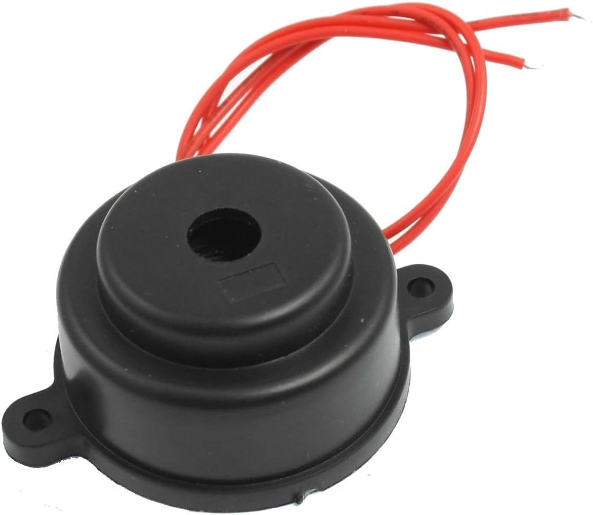 sourcing map Zwarte AC-behuizing 220V A 2 draden industrieel elektronisch geluidsalarm Camp 80dB