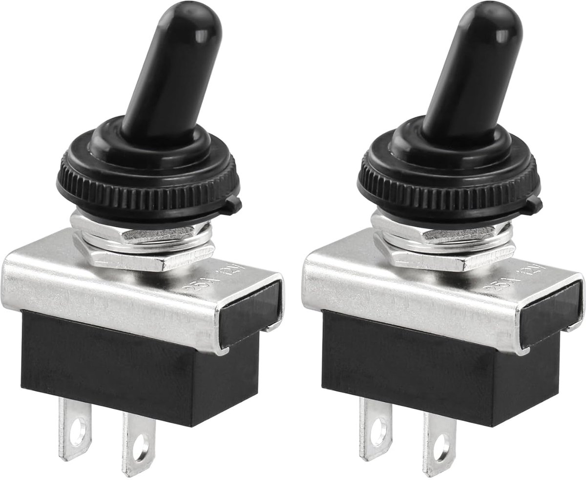 KN3D-101 tuimelschakelaar, aan/uit, 25 A, 12 V, 2-polig, vergrendelend, met waterdicht (2)