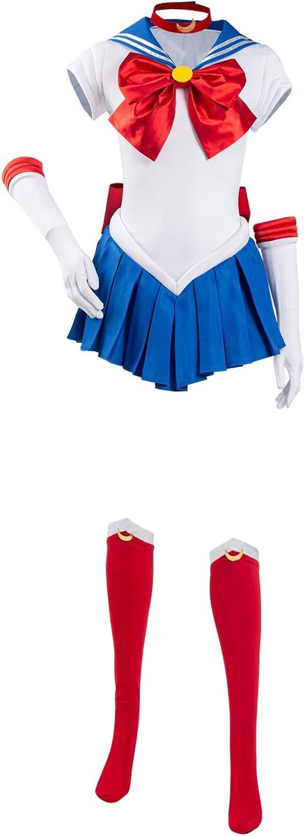 Usagi Cosplay Kostuum Jurk Outfit Volledige Set Halloween Carnaval Outfit