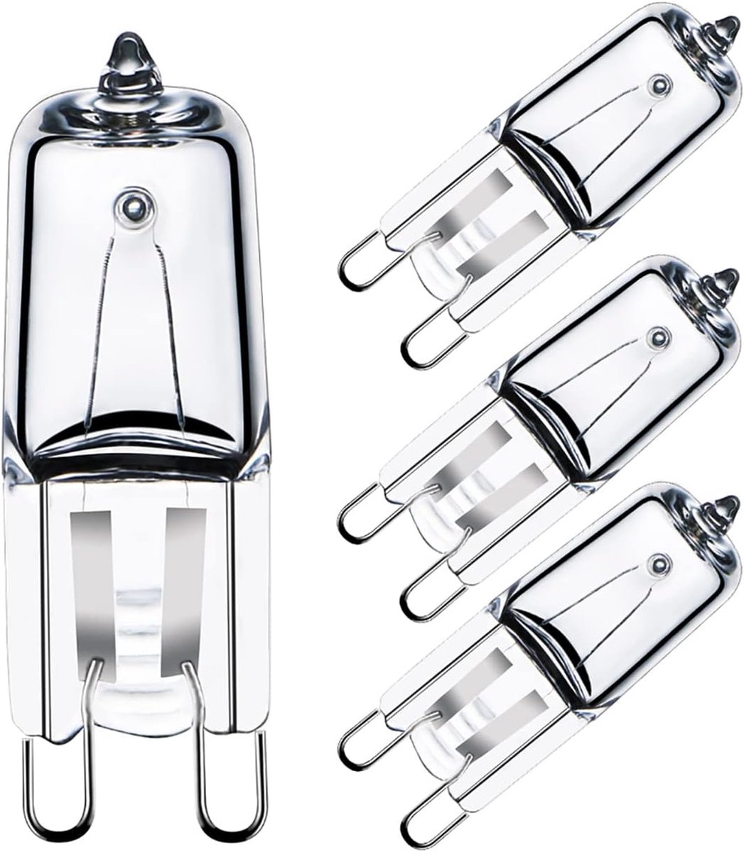 G9 Ovenlampen 25W 230V voor Magnetron Toepassingen 300 ℃ Warmtetolerante Gloeilampen 4 Stuks
