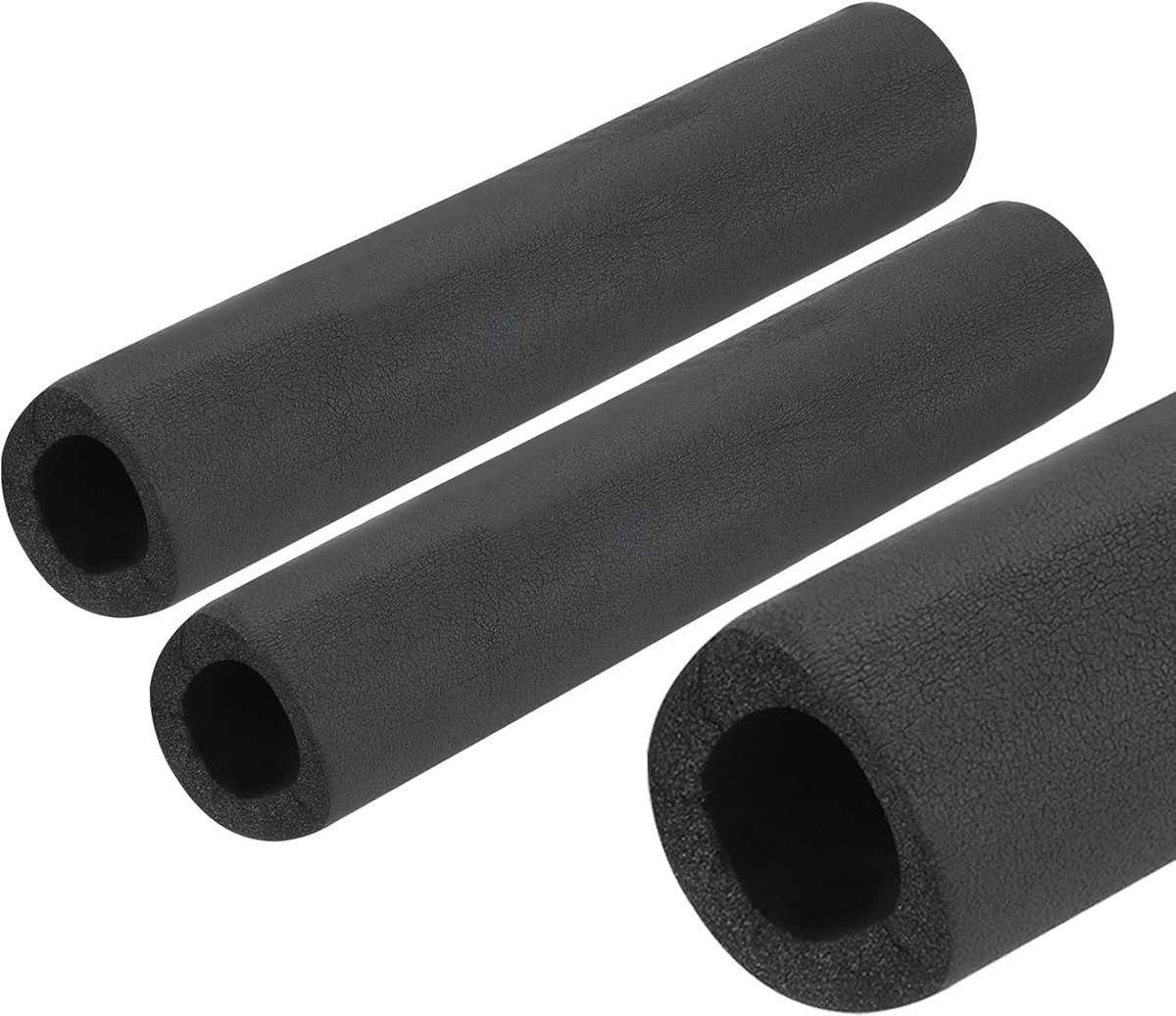 2 stuks 10 inch isolatieslang, isolatieslang, buitenbuis, hittebescherming, 43 mm ID 73 mm OD schuimrubberen buis voor handgreep, zwart