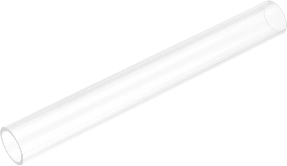 Stijve ronde heldere buis 27 mm (1 1/16") ID x 30 mm (1 3/16") OD x 250 mm lengte kunststof buis