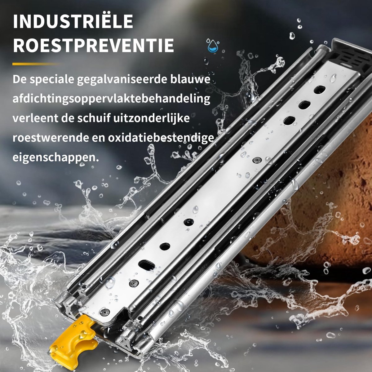 Ladegeleiders 1000 mm - Volledige Uittrekbaarheid - 500 kg Laadvermogen - Duurzaam en Betrouwbaar - ShopVlot
