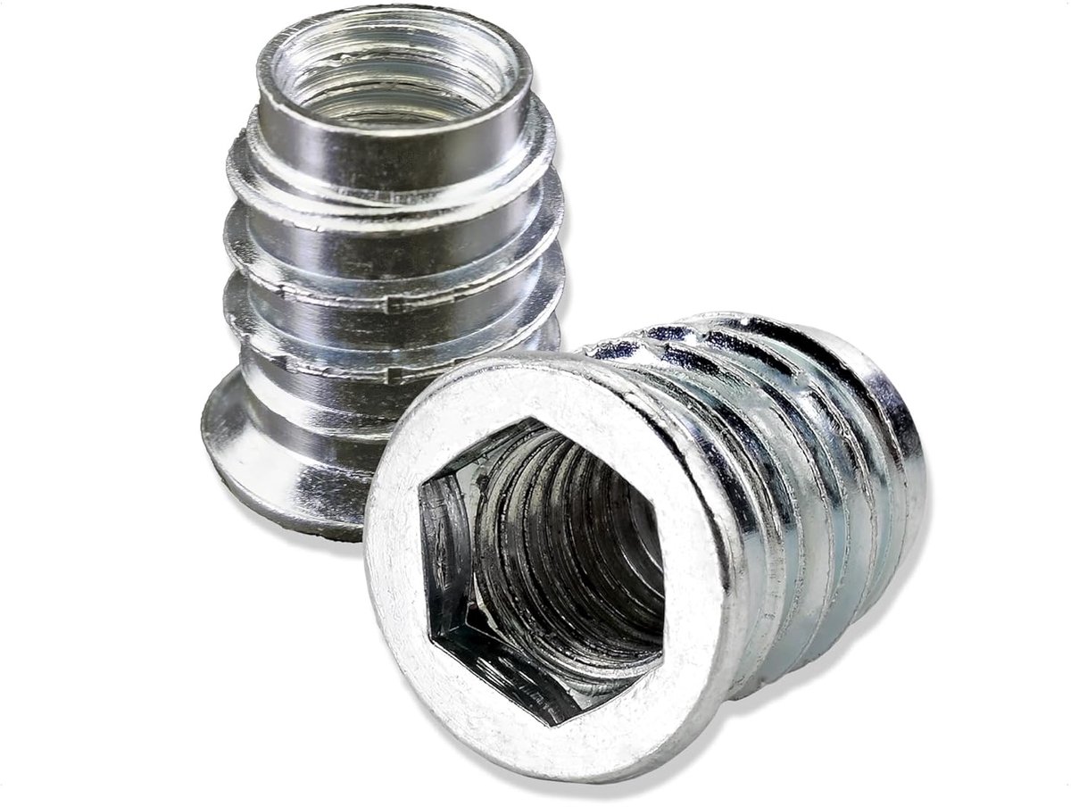 Schroefmoeren M10 x 20 mm - Gegalvaniseerd staal - Stevige verbinding - Ideaal voor meubels - ShopVlot