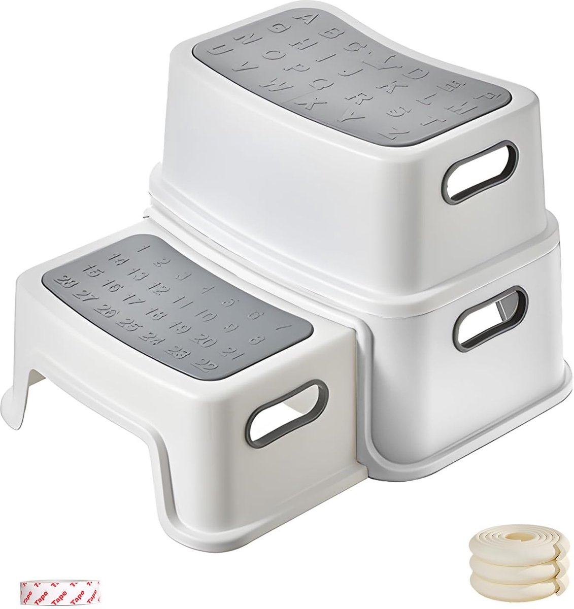 Kindertrede 2-treden - Veilig en antislip - Voor badkamer en keuken - ShopVlot