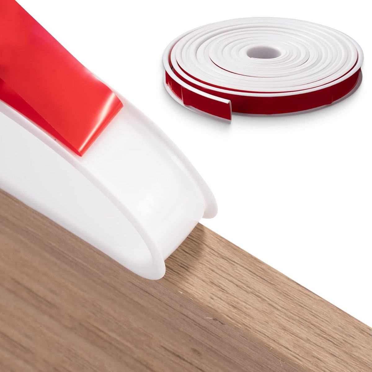 Meubelrand tape 18mm - wit - zelfklevend - bescherming tegen stoten - ShopVlot