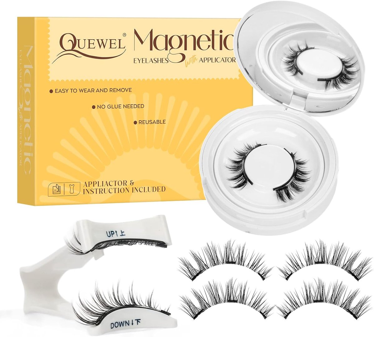 Magnetische wimpers - herbruikbaar - natuurlijke look - eenvoudig aan te brengen - ShopVlot