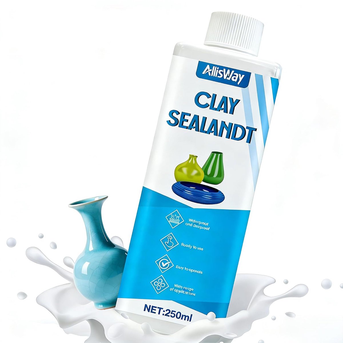 Keramische pleisterseal 250 ml - Waterbestendig - Sterke hechting - Ideaal voor het repareren van scheuren - ShopVlot