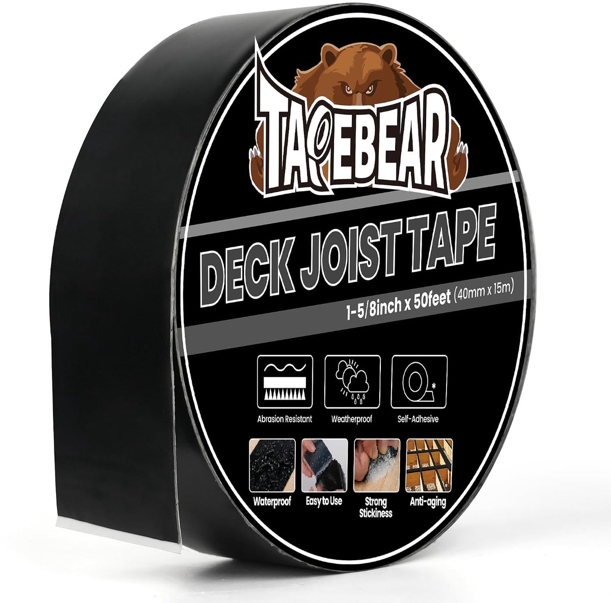 Joist Tape 40mm x 15m - Butyl Sealant - Waterdicht en weerbestendig - Verleng de levensduur van uw houten terras - ShopVlot