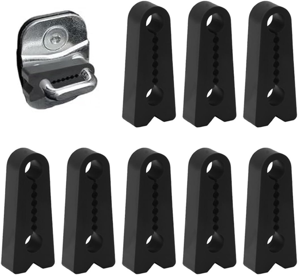 Auto dempers set van 8 - siliconen schokabsorbers - geluidsreductie - bescherming tegen schade - ShopVlot