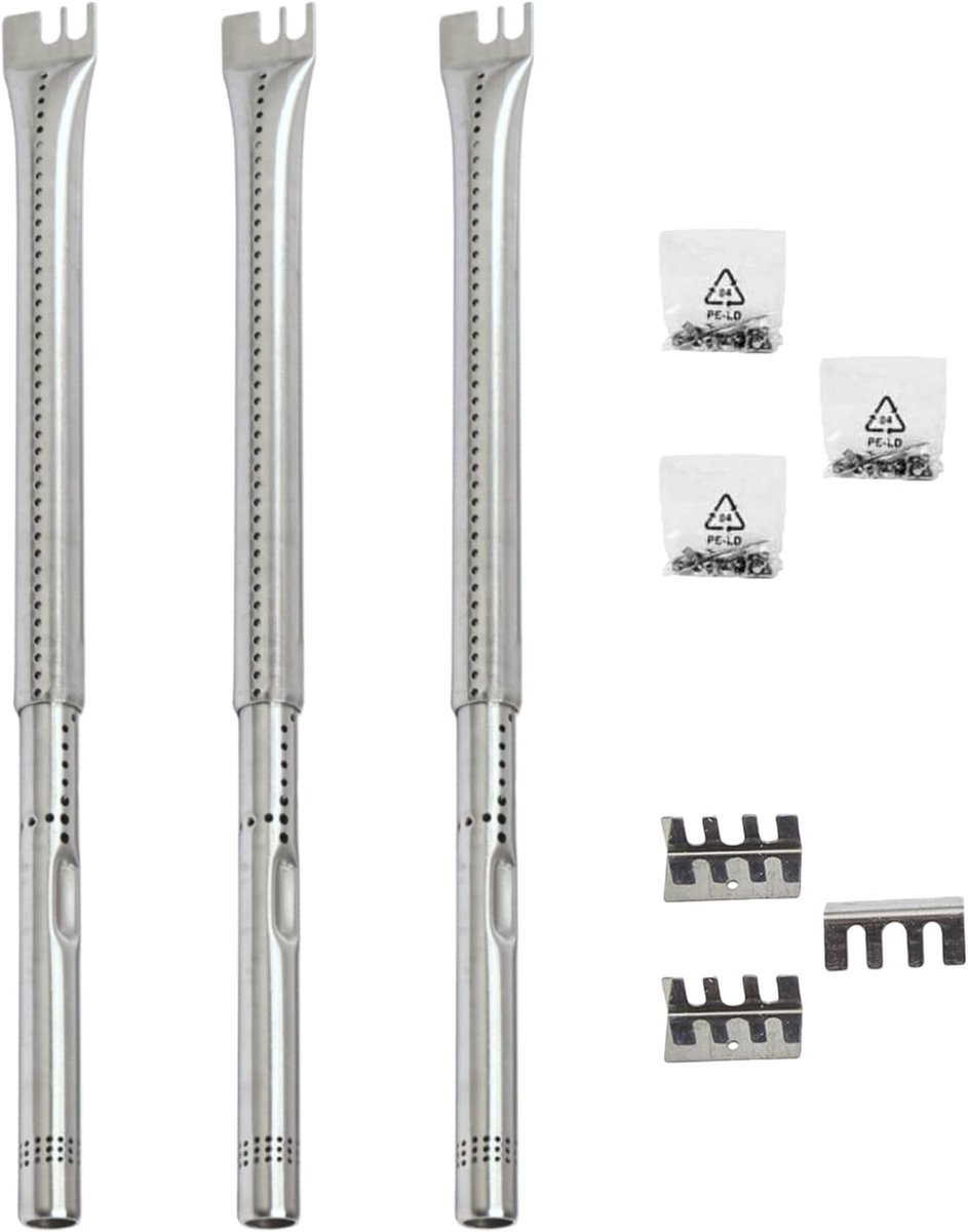 BBQ gas grill onderdelen set - verstelbare lengte - roestvrij staal - vervangingsbuizen voor perfecte grillresultaten - ShopVlot
