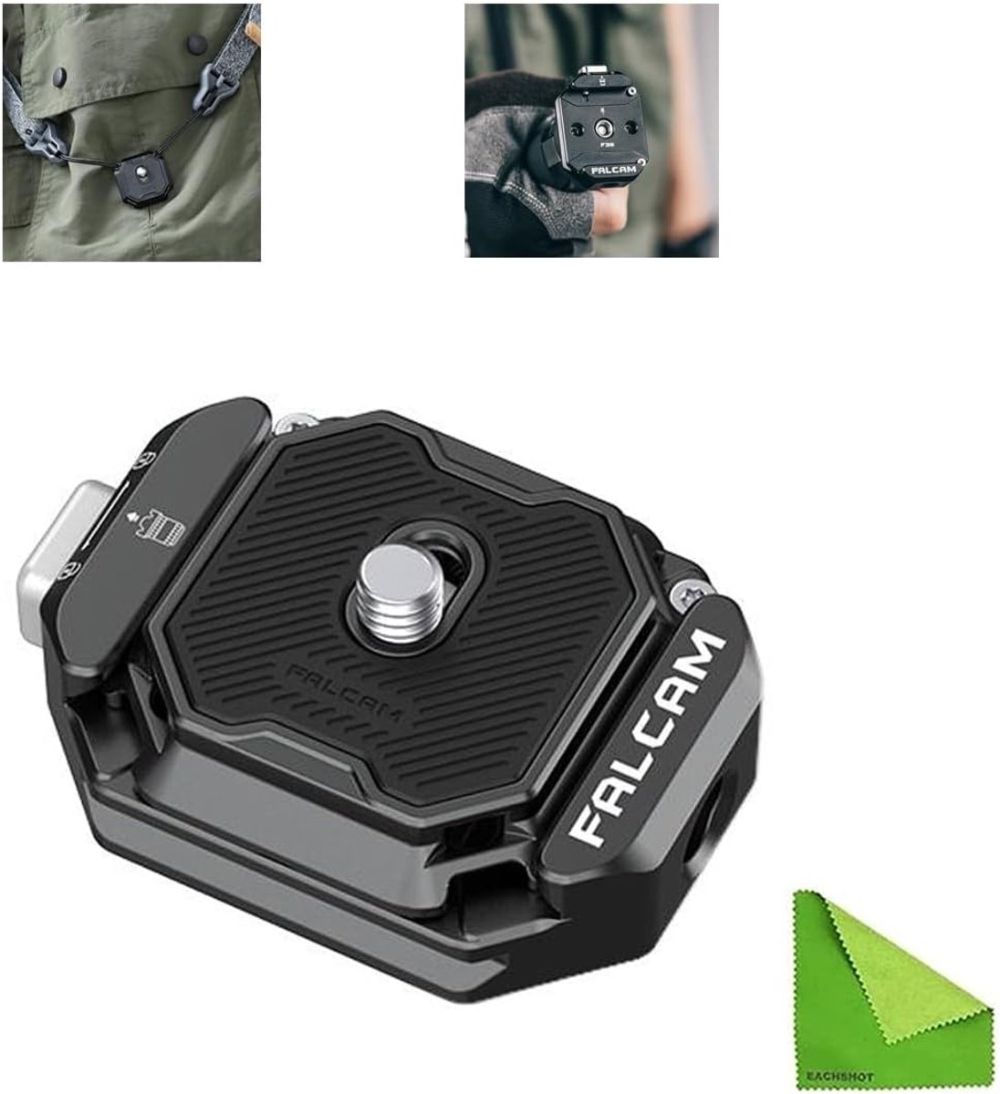 Camera bevestigingsplaat FALCAM F38 - Multi-gat ontwerp - Eenvoudige installatie en verwijdering - ShopVlot