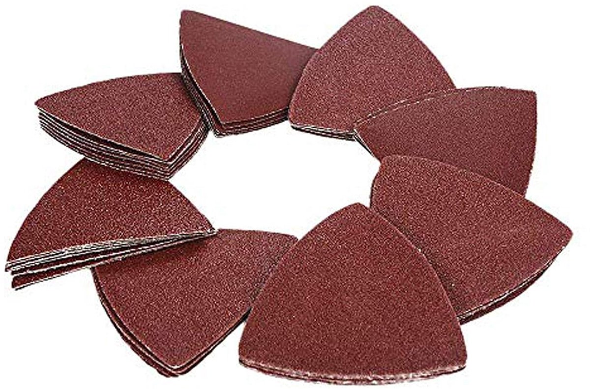 Driehoekige Schuurmat 80mm - Aluminium Oxide - 72-Pack - Voor efficiënte afwerking - ShopVlot