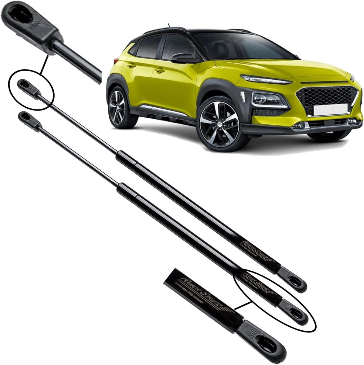 Gasveersysteem achterklep Hyundai KONA 2017-2025 - set van 2 - vervangend voor 81770J9000 en 81780J9000 - ShopVlot