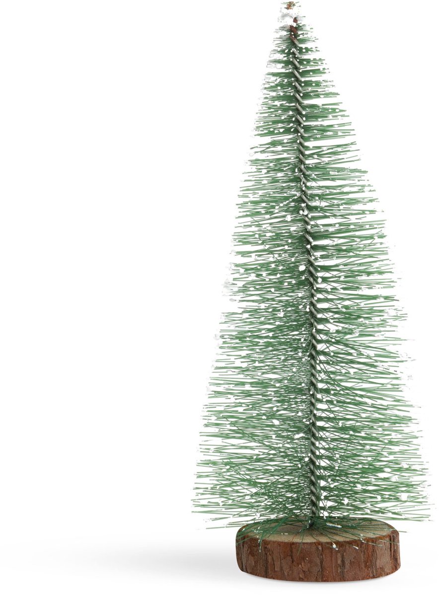 Mini decoratieve kunstkerstboom - 30 cm - sneeuwgroen 1 Stuks [58269C]