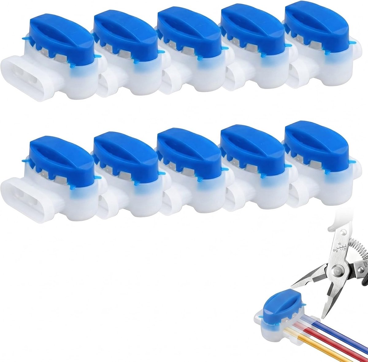 Kabelverbinders voor robotmaaier - 10 stuks - IPX4 waterdicht - voorkomt kabelbreuk en beveiligt gazons - ShopVlot