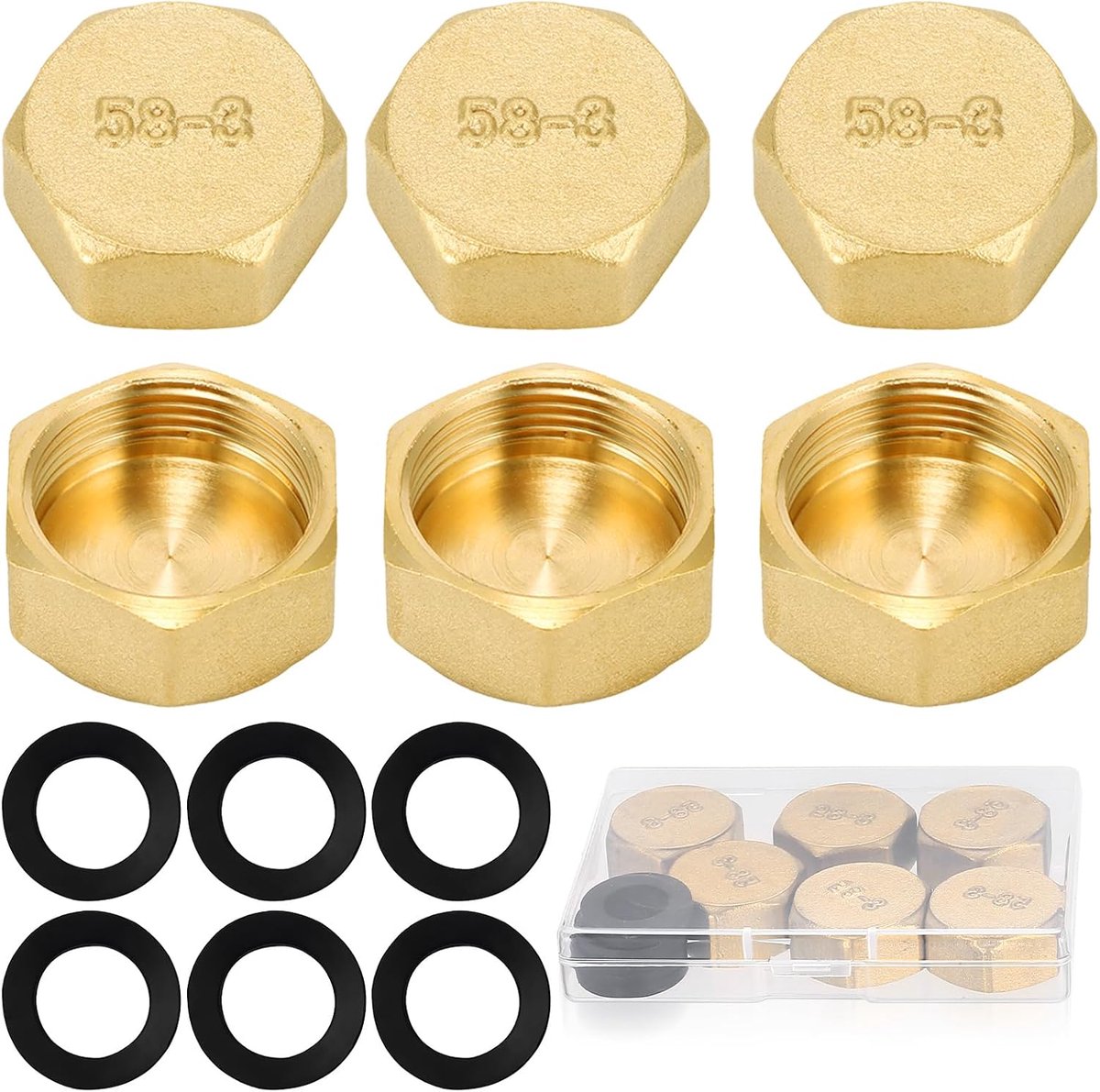 Blindplug 3/4 Inch - Messing Eindkap - Duurzaam en Roestvrij - Voor Tuinwaterleiding - ShopVlot