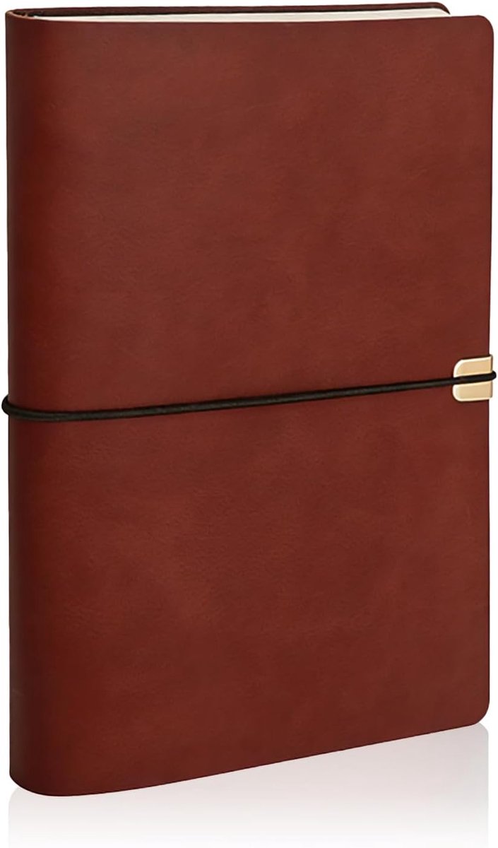 Notitieboek A5 - Vintage Ringband - Herbruikbaar Leer - Ideaal voor Werk en Studie - ShopVlot