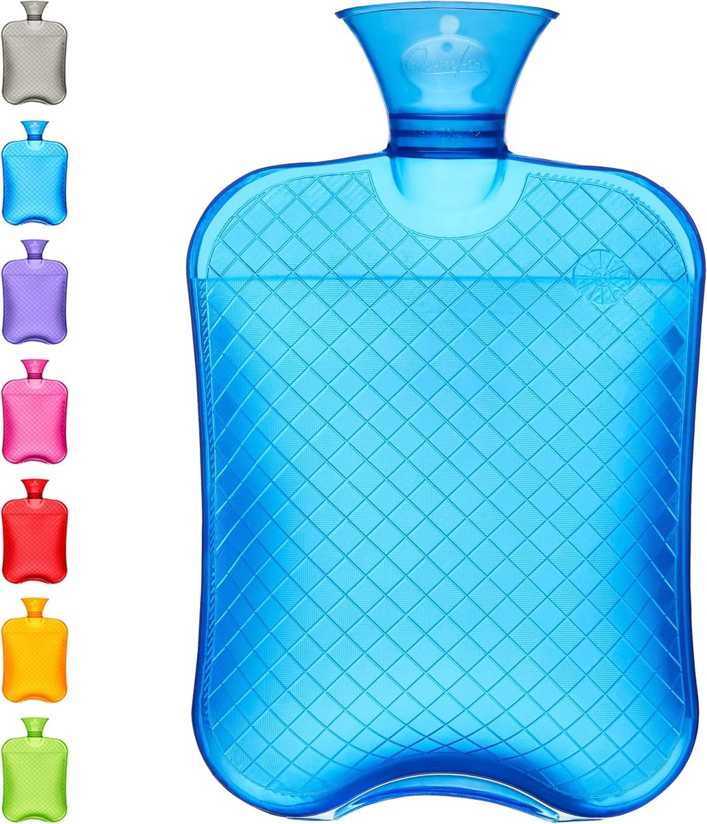 Warmwaterkruik - 1,8 l grote capaciteit, premium warmwaterzak voor menstruatiepijnverlichting, rugpijn en volledige lichaamswarmte - ideaal voor volwassenen, menstruatiekramp verlichting en