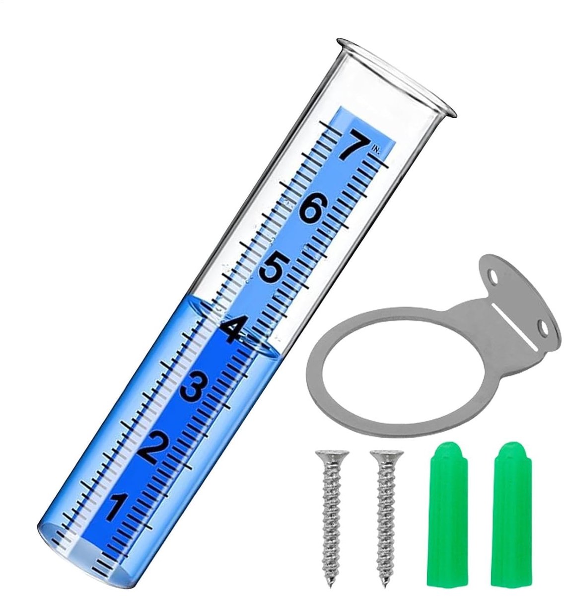 Neerslagmeter Voor Regenmeting Water Sensor Meetinstrument | Regenmeetinstrument op het Terras Geschikt voor Buitengebruik, Tuin, Gazon, Boerderij, Achtertuin, Dek, Schutting, en