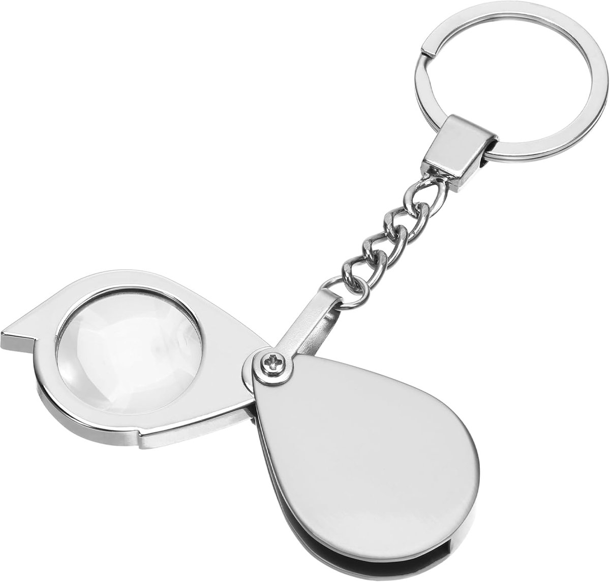 30-voudig, klein opvouwbare handvergrootglas, zakloep, draagbaar, vergrootglas voor het repareren van edelstenen, boeken, kranten, landkaarten, munten, repareren