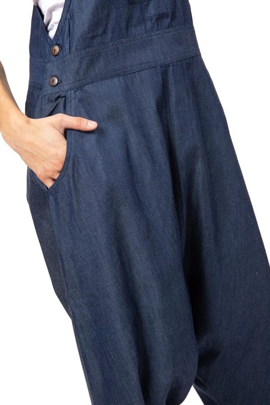 Tuinbroek harembroek denim zacht licht Dina - maat S tot XXXL blauw — afbeelding 2