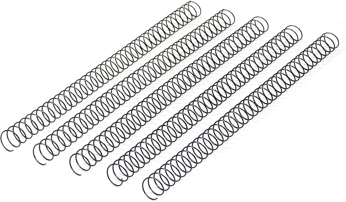 Spiraalbinbinderolen, 130 vellen, 3:1 pitch, 19 mm, zwart, 50 stuks