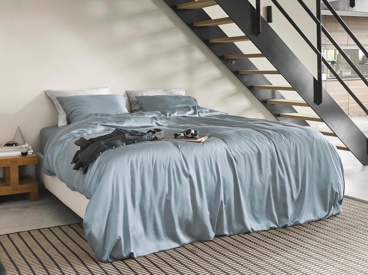 Pillowcase 60x70 cm - 100% TENCEL Lyocell Satin - Mintblauw - Ademend & temperatuurregulerend - SnelShoppen