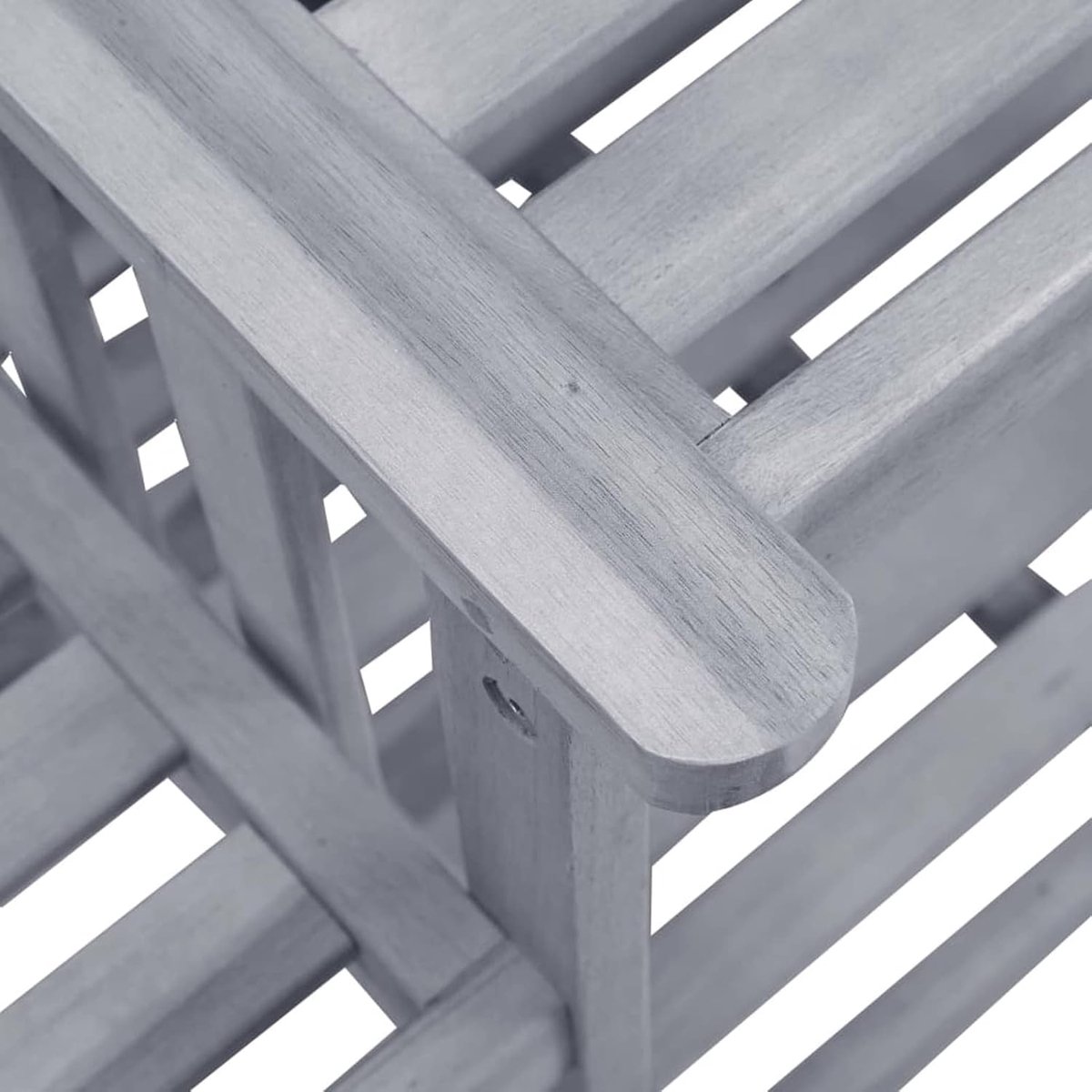 Tuinstoelen met theetafel en kussen, massief hout, acacia, balkonstoel, tuinstoel, balkonstoelen, terrasstoelen, stoelen voor balkon en terras