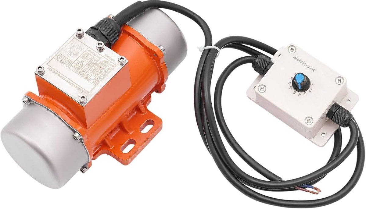 Elektrische multifunctionele motor, 40 W, 220 V, 3000 rpm, met toerentalregelaar, oranje