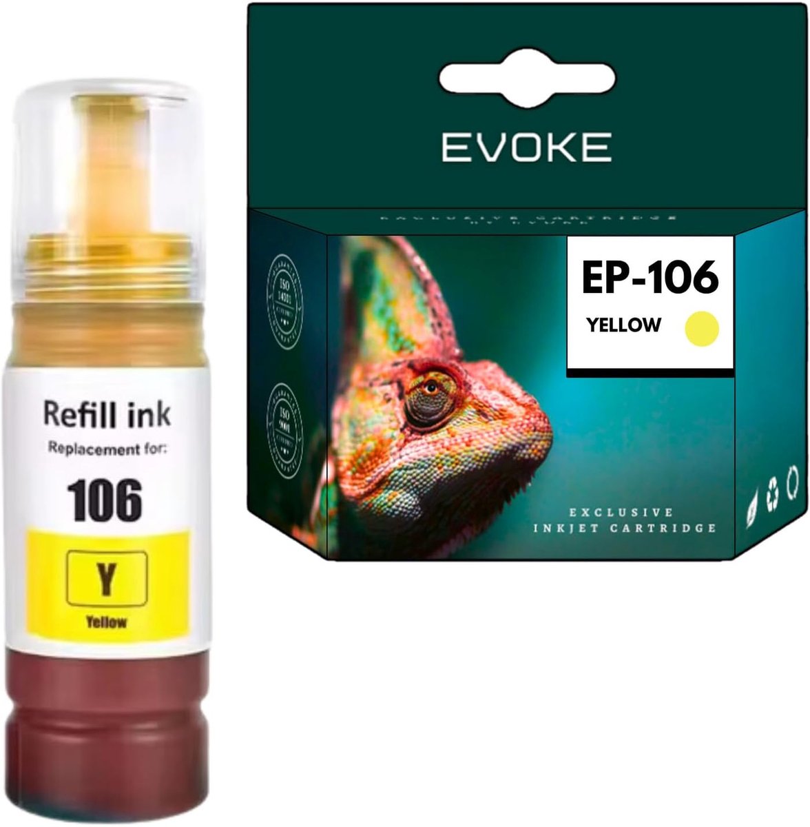 Inktcartridge 106 XL - Geel - 5000 pagina's - Geschikt voor Epson L7160 L7180 ET-7700 ET-7750 - SnelShoppen