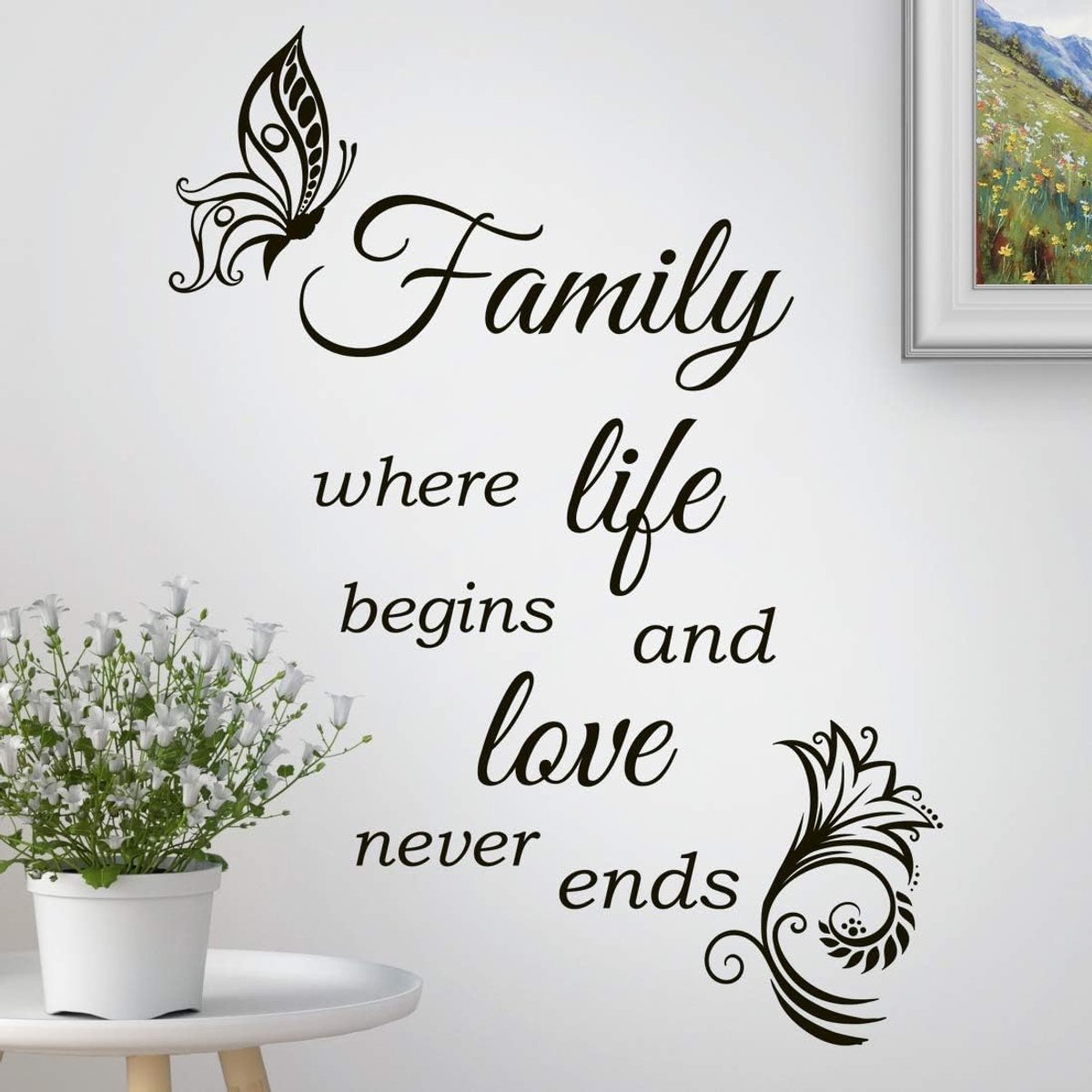Citaat Muursticker Art Stickers Citaten Boom Vinyl Slaapkamer Woonkamer Decal Decor Keuken Thuis Liefde Woord Hal Muren Muurschildering Verwijderbare Stickers Inspirerende transfers Foto Decoratie