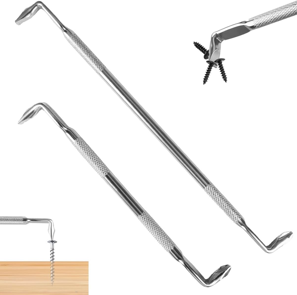 Hoekschroevendraaiers 135mm/185mm - Offset Magnetische Schroevendraaier - Z-Type met Kruiskop en Platte Kop - SnelShoppen