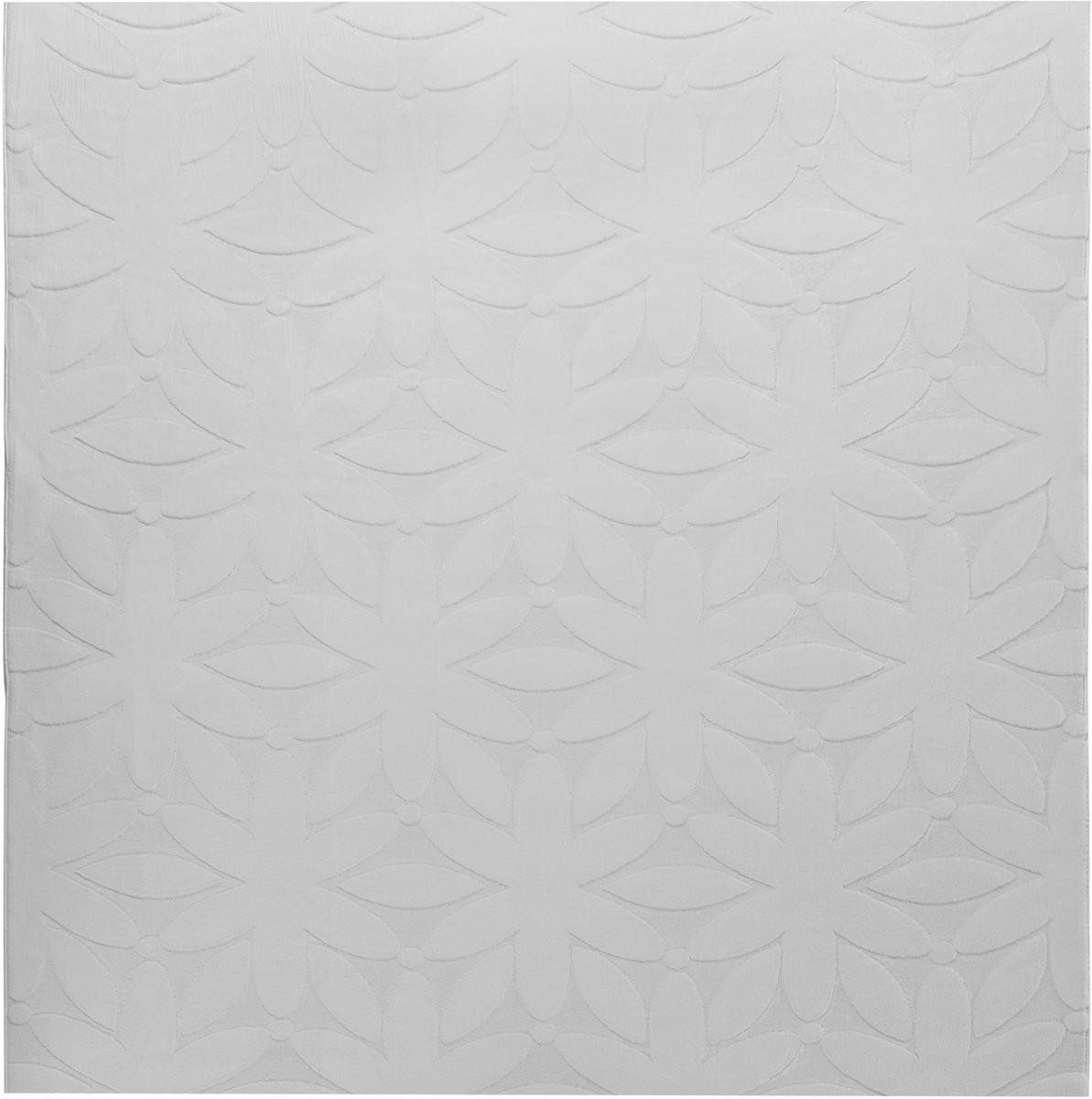 HOOD - Vloerkleed - Lichtgrijs - 160 x 160 cm - Polyester