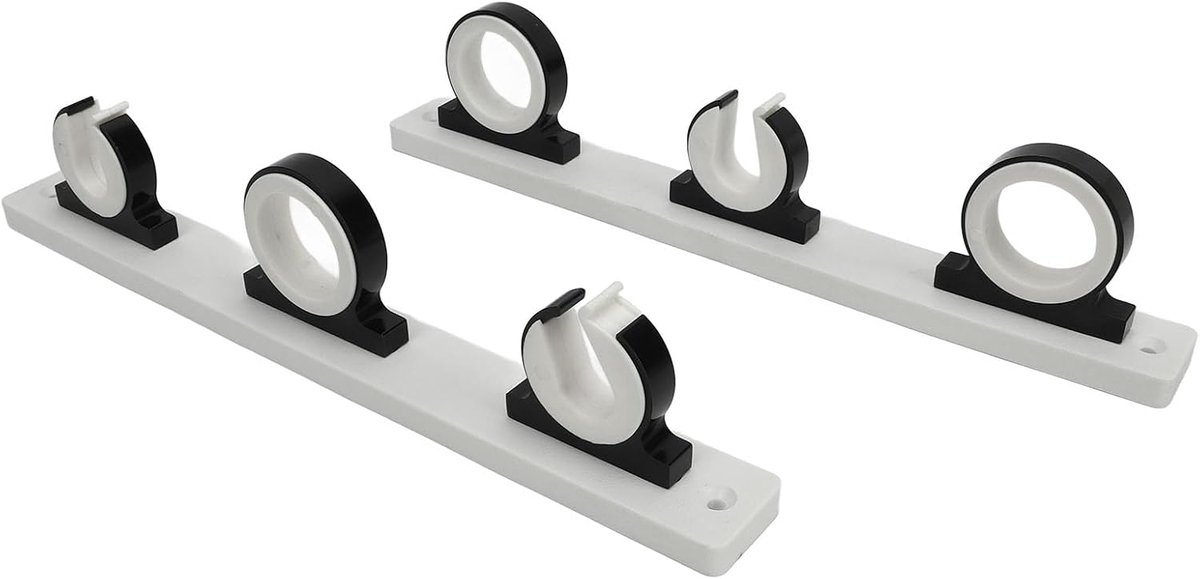 Hengelhouder, Aluminium Slagvast, Universeel Geschikt voor Scheepsvrachtwagens, Wand-plafondmontage, Vergrendeluiteinde, Nylon Borgring, Voorkom Schade aan de Hengels, Draaiende