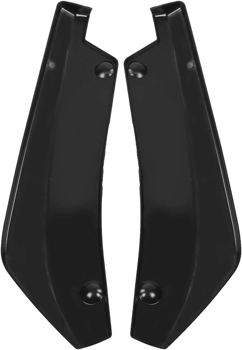 Lip Spoiler, 1 paar ABS Universele Auto Gemodificeerde Achterbumper Canard Diffuser Spoiler Lip Splitter Vinnen(black)