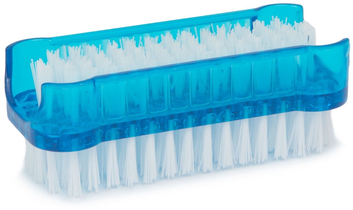 Nagelborstel 2 stuks - Sterke Haren, Blauw & Wit | Handborstel voor Nagelreiniging en Hygiëne [57144B]