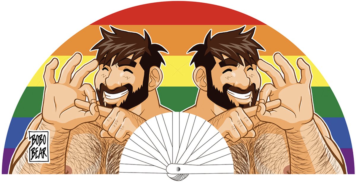 M PROUD CHEEKY Pride Fan