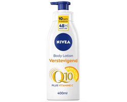 NIVEA Q10 Verstevigende Bodylotion met Pomp - Lotion met Vitamine C - Bodycrème - 72 uur Hydratatie - Voor Normale Huid - 400 ml