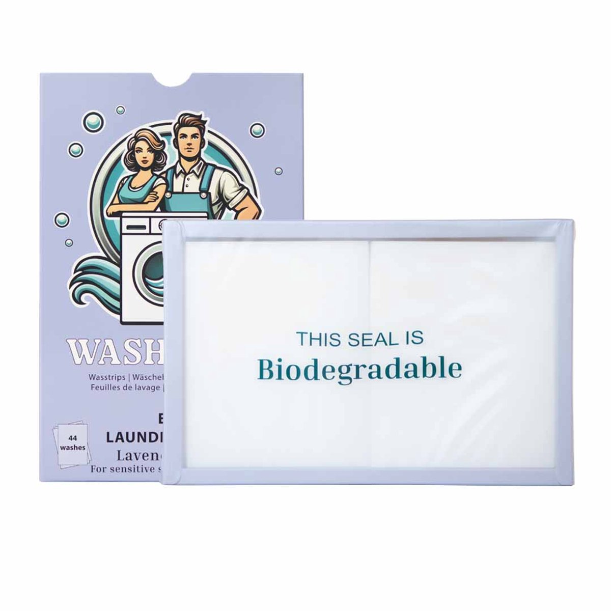 Washgiant Wasstrips XL Lavender Fields – Frisse Lavendelgeur – Wasmiddeldoekjes – Microplasticvrij Wasmiddel – 264 Wasbeurten
