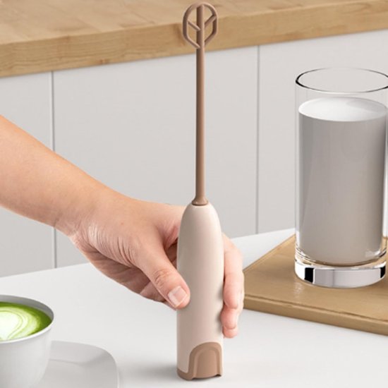 Elektrische Handmixer - Keukenmixer Stirrer - Bakken en Koken - Compact Draagbaar - 26 cm Lengte - Koffie — afbeelding 3