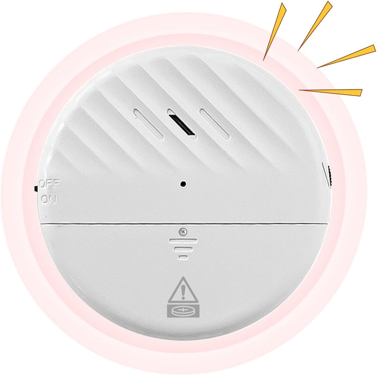Trillingssensor Alarm - Raambeveiliging - Huis Beveiligen - Luid 125dB Alarm - Ultr dun - Wit