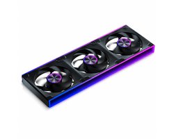 UpHere 3-in-1 ARGB PC Case Fan 120mm – 3 Geïntegreerde Ventilatoren – PWM – 5V ARGB – Zwart – Gaming PC Behuizing