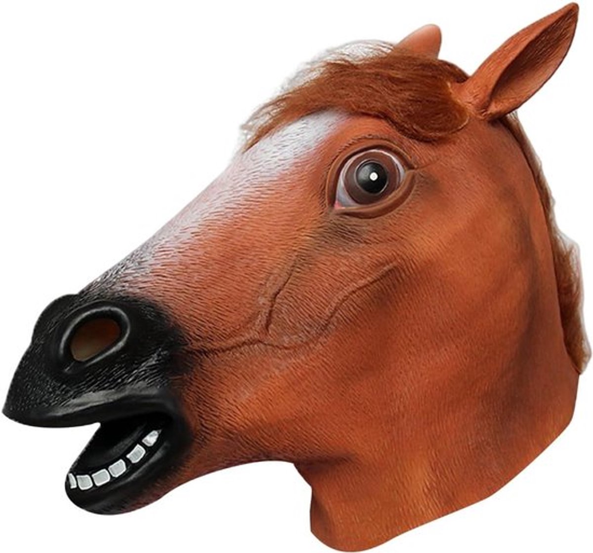 Inovra Plus - Bruin Paardenhoofdmasker Latex Dierenhoofdmasker voor Halloween en
